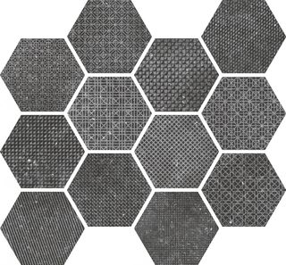 Equipe Coralstone Hexagon Melange Black
