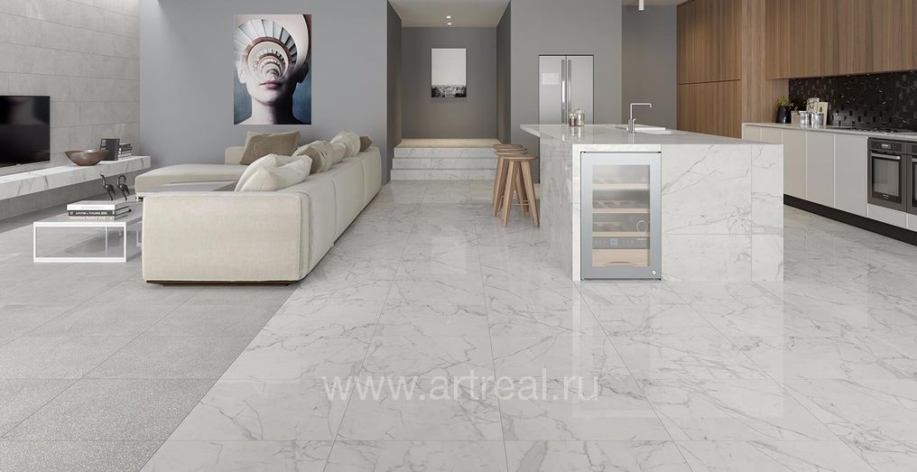 Керамогранит Kerranova Marble Trend в интерьере