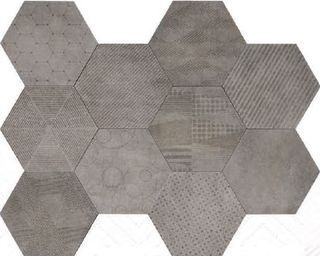 Cir & Serenissima Docklands Hexagon Freeport Mix Grey